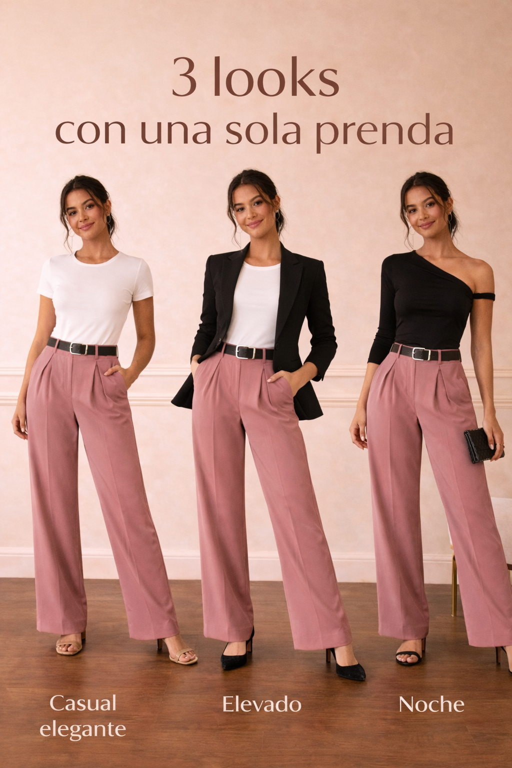 Una sola prenda. Tres formas de llevarla. Así se construye un armario inteligente.