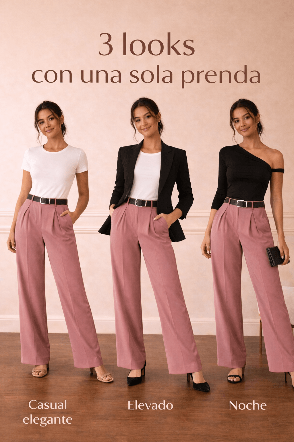 Una sola prenda. Tres formas de llevarla. Así se construye un armario inteligente.