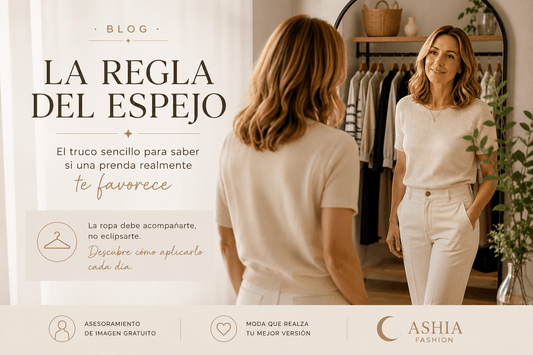 La regla del espejo: el truco sencillo para saber si una prenda te favorece