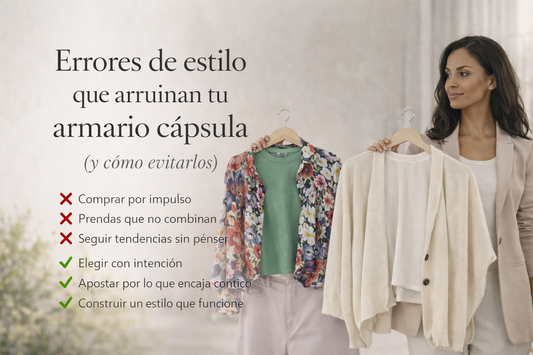 Errores de estilo que arruinan tu armario cápsula (y cómo evitarlos)