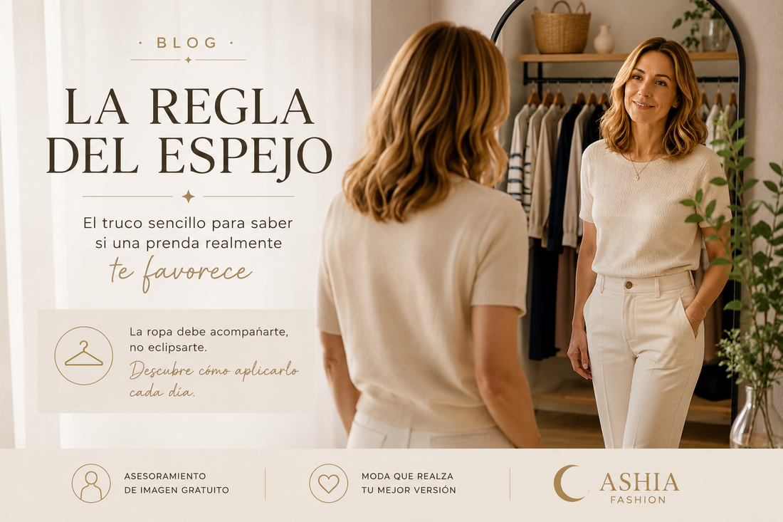 La regla del espejo: el truco sencillo para saber si una prenda te favorece