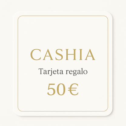 Tarjeta regalo Cashia de 50 euros. El regalo perfecto