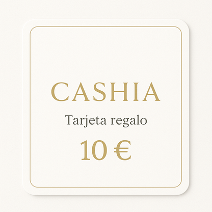 Tarjeta regalo Cashia de 10 euros. El regalo perfecto